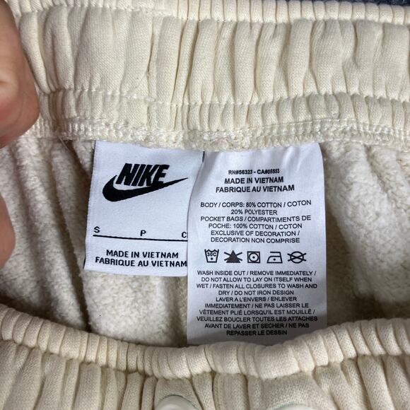 Nike Shorts Mens Size S Beige Purple Logo Athletic Casual Drawstring Lightweight - Picture 6 of 8